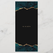 金ゴールドティール（緑がかった色）アゲ結婚ートのメニュー メニュー (裏面)