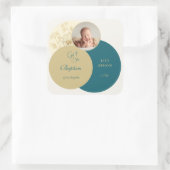 金ゴールドティール（緑がかった色）《キリスト教》洗礼式や命名式バプテスマ スクエアシール (バッグ)