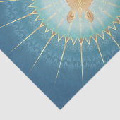 金ゴールドティール(緑がかった色)タートルアンドマンダラ 薄葉紙 (詳細)