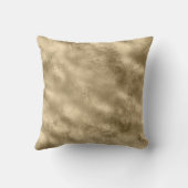 金ゴールドティール(緑がかった色)ブルーグリーングリッジーレオパードプリント クッション (裏面)