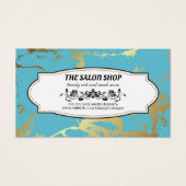 金ゴールドティール(緑がかった色)マーブル |ギフトカード (正面)