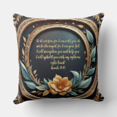 金ゴールドティール(緑がかった色)ヴェローナサンセットカスタマイズ クッション (裏面)