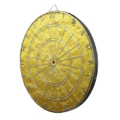 金ゴールドテクスチャパターン(黄金の輝き) ダーツボード (正面右)