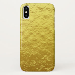 金ゴールドテクスチャパターン(黄金の輝き) iPhone X ケース