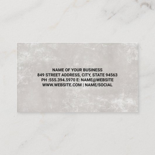 金ゴールドテクスチャブラシ |テクスチャウォール 名刺 (裏面)