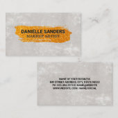 金ゴールドテクスチャブラシ |テクスチャウォール 名刺 (正面/裏面)