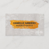 金ゴールドテクスチャブラシ |テクスチャウォール 名刺 (正面)