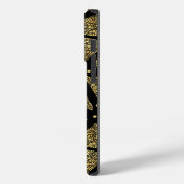 金ゴールドテクスチャ三角形パタモダンーン Case-Mate iPhoneケース (裏面 / 左)
