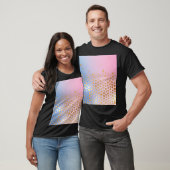 金ゴールドテクスチャ：グラデーション抽象芸術背景 Tシャツ (ユニセックス)