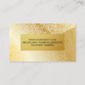 金ゴールドテクスチャ | 金ゴールド木目模様 名刺 (裏面)