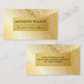 金ゴールドテクスチャ | 金ゴールド木目模様 名刺 (正面/裏面)