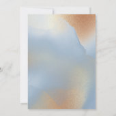 金ゴールドテクスチャ(青結婚) 招待状 (裏面)