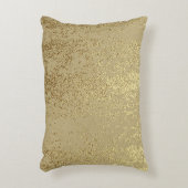 金ゴールドテグランジクスチャを使用して効果を作成動揺してする アクセントクッション (正面(垂直))