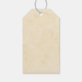 金ゴールドテディベア熱気球ベビーシャワー ギフトタグ (裏面)