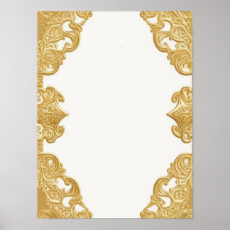 金ゴールドテンプレート背景カスタムポスター ポスター