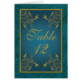 金ゴールドテーブル番号カード