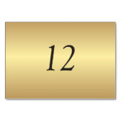 金ゴールドテーブル番号テーブルカード テーブルナンバー (裏面)