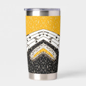 金ゴールドテーマ パーソナライズされた 保温保冷タンブラー (右面)