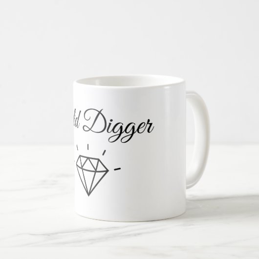 金ゴールドディガーコーヒーマグ コーヒーマグカップ (正面右)