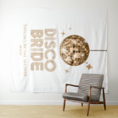 金ゴールドディスコボールディスコブライドブライダルシャワー タペストリー (インサイチュ(横))