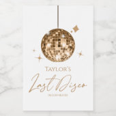 金ゴールドディスコボールラストディスコバチェロレッテ ワインラベル (シングルラベル)