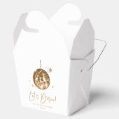 金ゴールドディスコボールレッツディスコ誕生日パーティー フェイバーボックス (オープン)