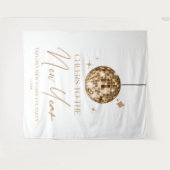 金ゴールドディスコボール応援ニューイヤーイブパーティー タペストリー (正面(横))