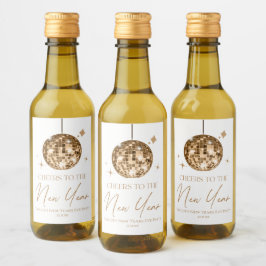 金ゴールドディスコボール応援ニューイヤーイブパーティー ワインラベル