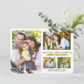 金ゴールドディップパインブランチスクリスマス | シーズンカード (スタンド正面)