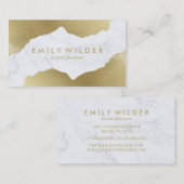 金ゴールドディップ大理石 | 名刺 (正面/裏面)