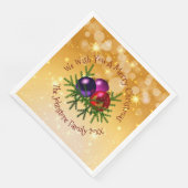 金ゴールドディナーに一致するクリスマスを追加紙 (コーナー)