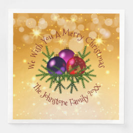 金ゴールドディナーに一致するクリスマスを追加紙