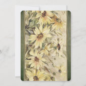 金ゴールドデイジーオンSage結婚式招待状 招待状 (裏面)