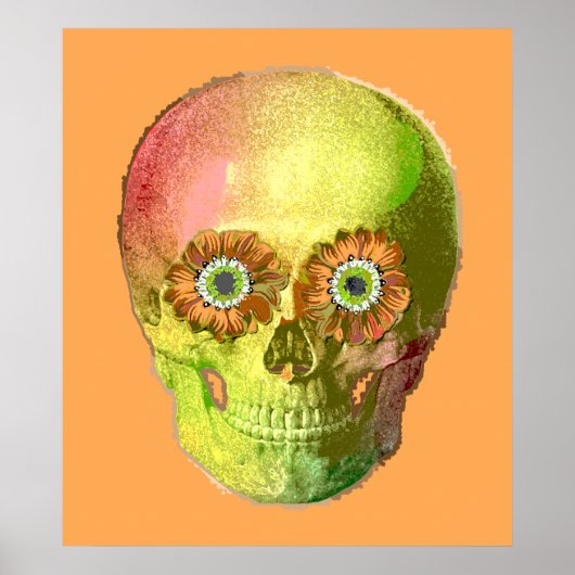 金ゴールドデイジースカル ポスター (正面)