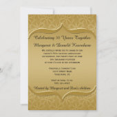 金ゴールドデイジー華美フレーム50周年記念金ゴールド 招待状 (正面)