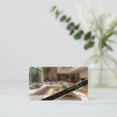 金ゴールドデコレータモダンーホームステージング 名刺 (スタンド正面)