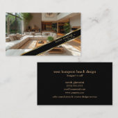 金ゴールドデコレータモダンーホームステージング 名刺 (正面/裏面)