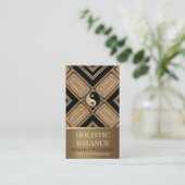 金ゴールドデコ陰陽ニューエイジ金ゴールド名刺 名刺 (スタンド正面)