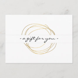 金ゴールドデザイナースクライブギフト証明書