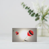 金ゴールドデザイナープロファイル名刺 名刺 (スタンド正面)