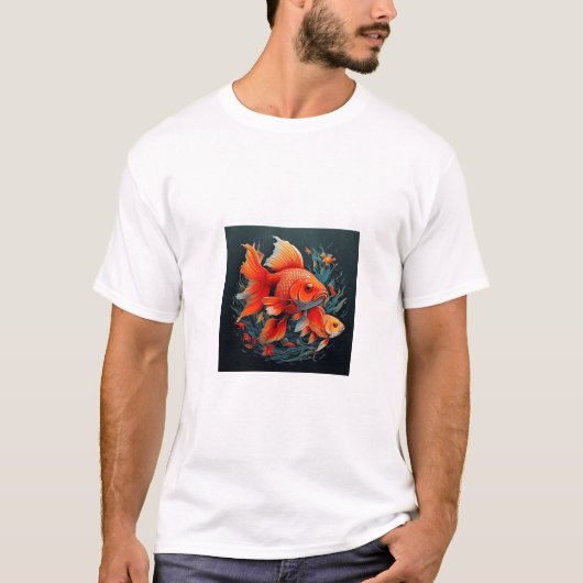 金ゴールドデザイン Tシャツ (正面)