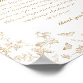 金ゴールドトイレデジュイオムツオッチベビーシャワー ポスター (角)