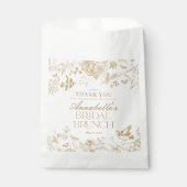 金ゴールドトイレデジュイフローラブライダルブランチデザート フェイバーバッグ (正面)