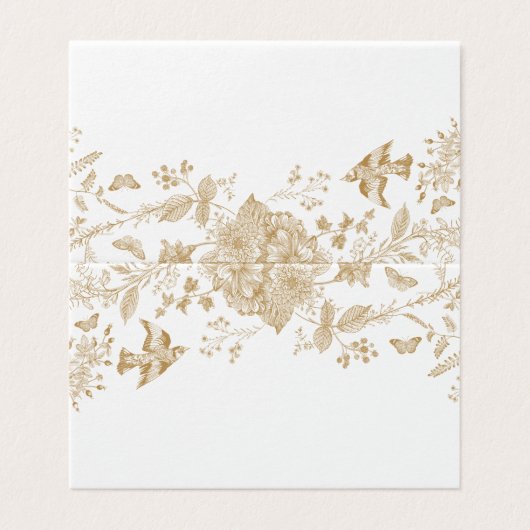 金ゴールドトイレデジュイフローラ座席表テーブルデコール (外部フラット)