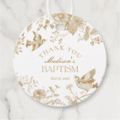 金ゴールドトイレデジュイヴィンテージフローラバプテスマ フェイバータグ (正面)