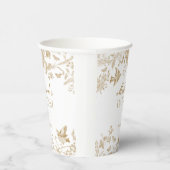 金ゴールドトイレデジュイヴィンテージフローラバプテスマ 紙コップ (右)