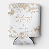 金ゴールドトイレデジュイヴィンテージフローラバプテスマ 缶クーラー (正面)