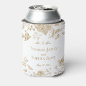 金ゴールドトイレデジュイヴィンテージフローラ結婚式の引き出物 缶クーラー (缶裏面)