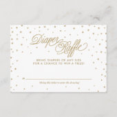 金ゴールドトゥインクルスターズおむつラッフルチケット エンクロージャーカード (正面)