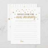 金ゴールドトゥインクルリトルスターシャワーアドバイスfor New Mom (正面/裏面)